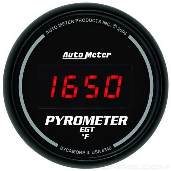 Picture of Sport-Comp Digital Series 2-1/16" EGT Pyrometer Gauge, 0-2000 F