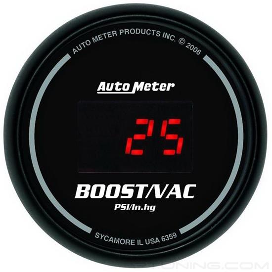 Picture of Sport-Comp Digital Series 2-1/16" Boost/Vacuum Gauge, 30 In Hg/30 PSI