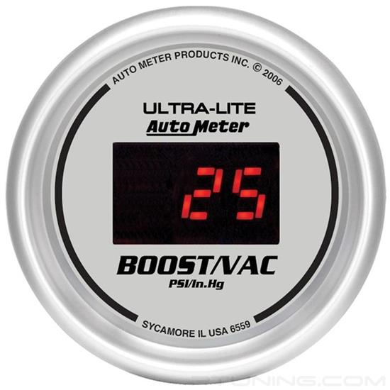 Picture of Ultra-Lite Digital Series 2-1/16" Boost/Vacuum Gauge, 5-100 PSI