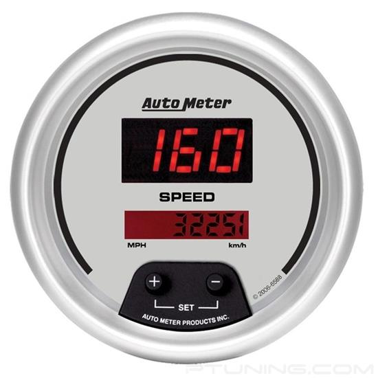 Picture of Ultra-Lite Digital Series 3-3/8" Speedometer Gauge, 0-260 MPH / 0-260 KM/H