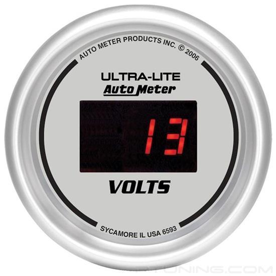 Picture of Ultra-Lite Digital Series 2-1/16" Voltmeter Gauge, 8-18V