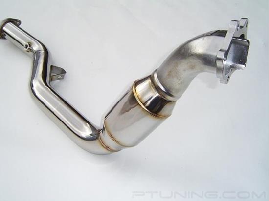 Picture of Stainless Steel High-Flow Catted Downpipe with One O2 Sensor Bung