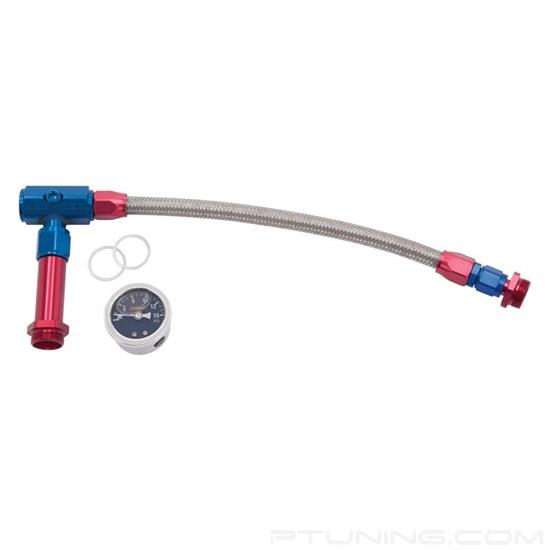 Picture of ProFlex 6AN to 3/8" NPT Female Holley 4150 Dual Inlet Carb Kit - Red/Blue
