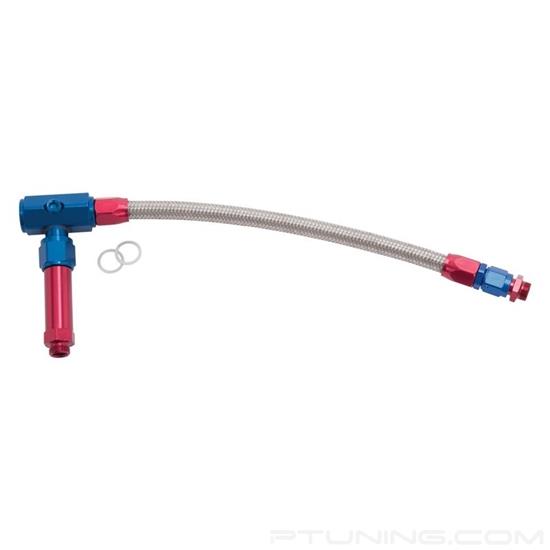 Picture of ProFlex 6AN to 3/8" NPT Female Demon Carb Dual Inlet Carb Kit - Red/Blue