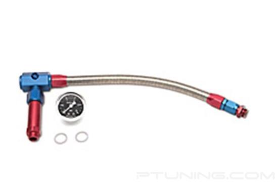 Picture of ProFlex 6AN to 3/8" NPT Female Demon Carb Dual Inlet Carb Kit - Red/Blue