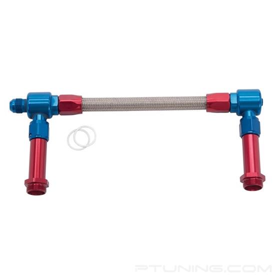 Picture of ProFlex 8AN to 8AN Holley 4150 Dual Inlet Carb Kit - Red/Blue