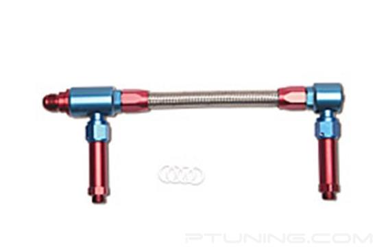 Picture of ProFlex 8AN to 8AN Demon Carb Dual Inlet Carb Kit - Red/Blue
