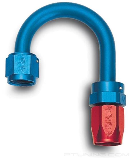 Picture of Full Flow 6AN 180 Degree Swivel Hose End (With 1" Radius) - Red/Blue