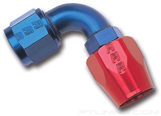 Picture of Full Flow 6AN 90 Degree Hose End - Red/Blue