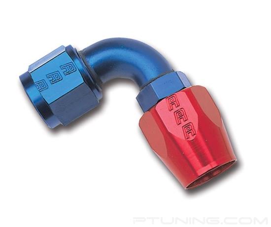 Picture of Full Flow 8AN 90 Degree Hose End - Red/Blue (Pack of 25)