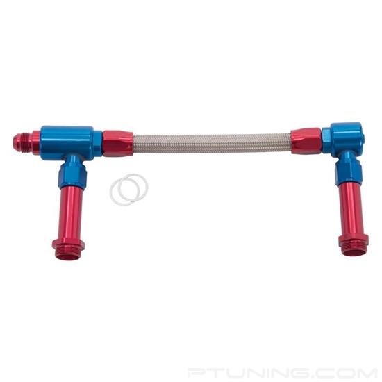 Picture of ProFlex 8AN to 8AN Holley 4150 Dual Inlet Carb Kit - Red/Blue