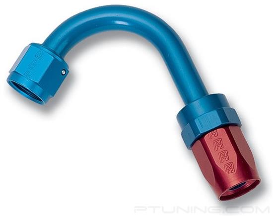 Picture of Full Flow 6AN 120 Degree Swivel Hose End (With 1" Radius) - Red/Blue