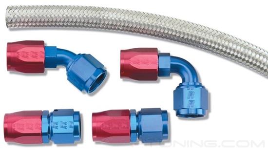 Picture of Holley Fuel Pump to 8AN Dual Inlet Kit (ProFlex Hose, 4 Foot)