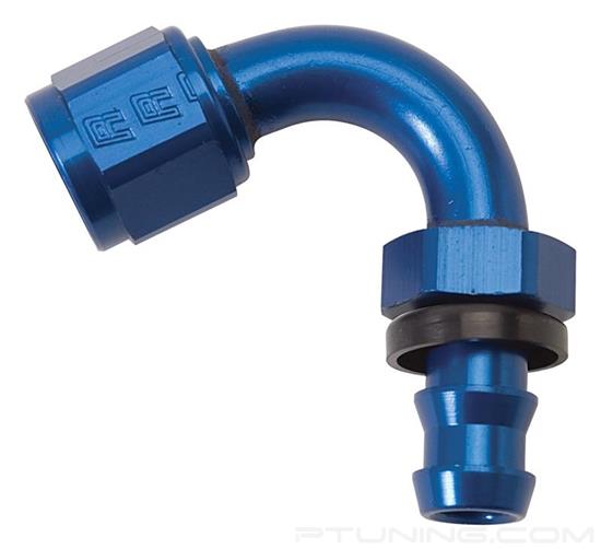 Picture of Twist-Lok 8AN 150 Degree Hose End (3/4" Radius) - Blue