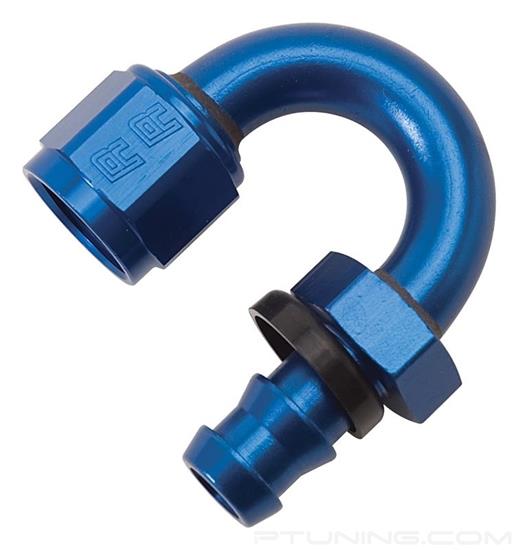 Picture of Twist-Lok 8AN 180 Degree Hose End (3/4" Radius) - Blue