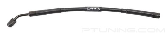 Picture of Universal 3AN Straight to 3AN 45 Degree Stainless Steel Braided Brake Line Assembly (9") - Black