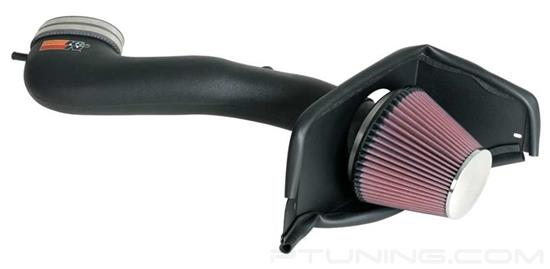 Picture of AirCharger Black Composite Cold Air Intake System with Red Filter