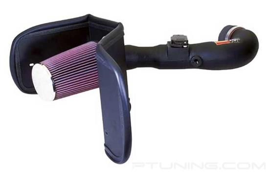 Picture of AirCharger Black Composite Cold Air Intake System with Red Filter