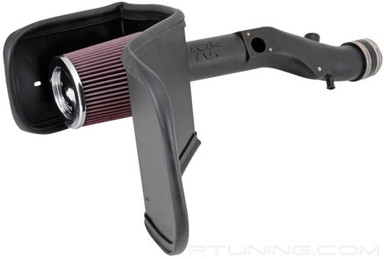 Picture of AirCharger Black Composite Cold Air Intake System with Red Filter