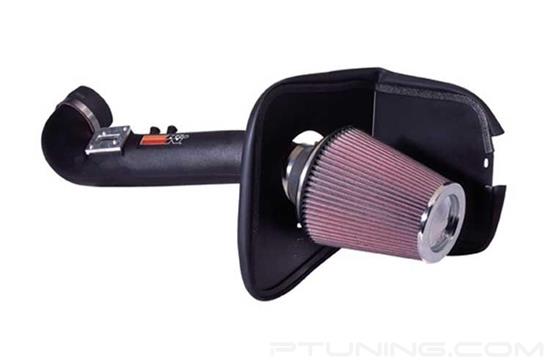 Picture of AirCharger Black Composite Cold Air Intake System with Red Filter