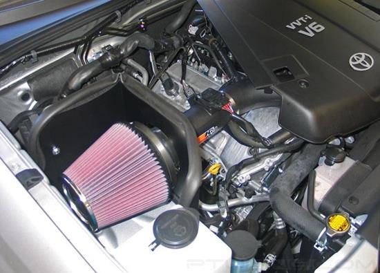 Picture of AirCharger Black Composite Cold Air Intake System with Red Filter