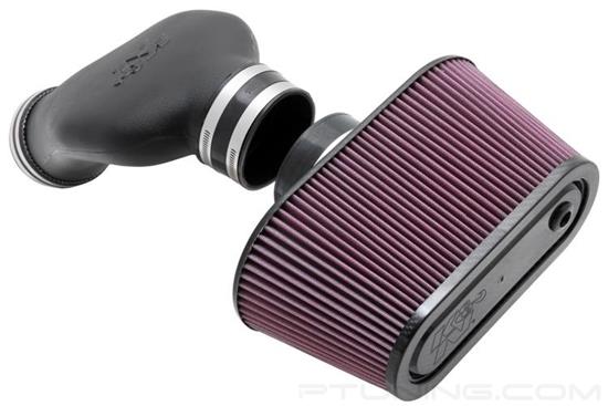 Picture of AirCharger Black Composite Cold Air Intake System with Red Filter