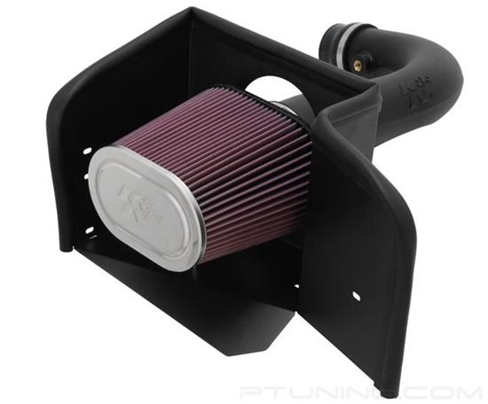 Picture of AirCharger Black Composite Cold Air Intake System with Red Filter