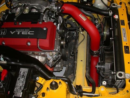 Picture of Typhoon Aluminum Wrinkle Red Cold Air Intake System with Red Filter