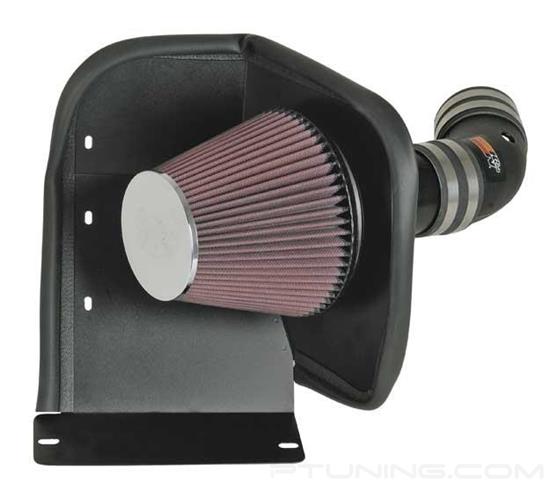 Picture of AirCharger Black Composite Cold Air Intake System with Red Filter