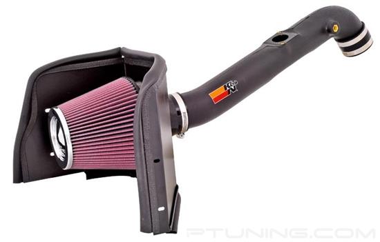 Picture of AirCharger Black Composite Cold Air Intake System with Red Filter