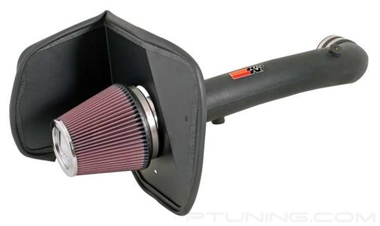 Picture of AirCharger Black Composite Cold Air Intake System with Red Filter
