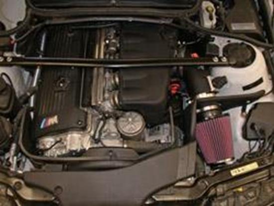 Picture of FIPK Generation II Black Composite Cold Air Intake System with Red Filter and Heat Shield