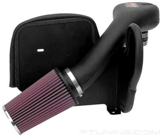 Picture of FIPK Generation II Black Composite Cold Air Intake System with Red Filter and Heat Shield