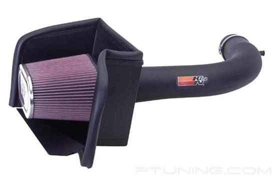 Picture of FIPK Generation II Black Composite Cold Air Intake System with Red Filter and Heat Shield