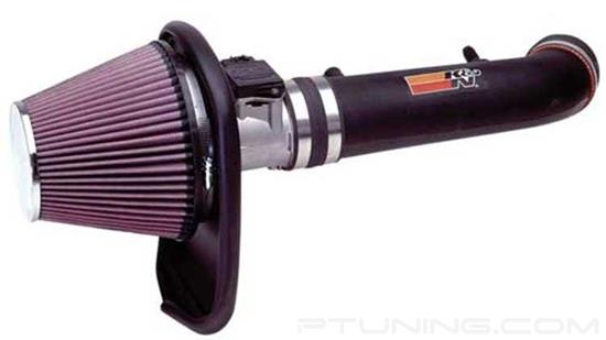 Picture of FIPK Generation II Black Composite Cold Air Intake System with Red Filter and Heat Shield