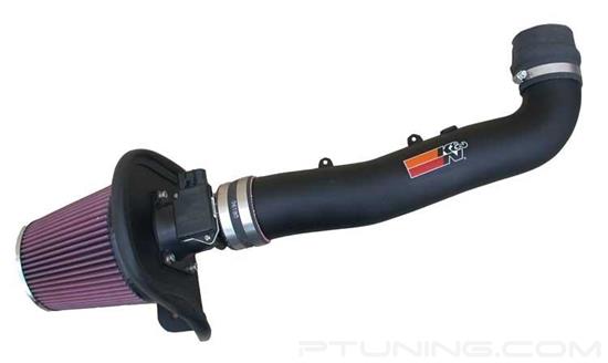 Picture of FIPK Generation II Black Composite Cold Air Intake System with Red Filter and Heat Shield
