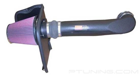 Picture of FIPK Generation II Black Composite Cold Air Intake System with Red Filter and Heat Shield