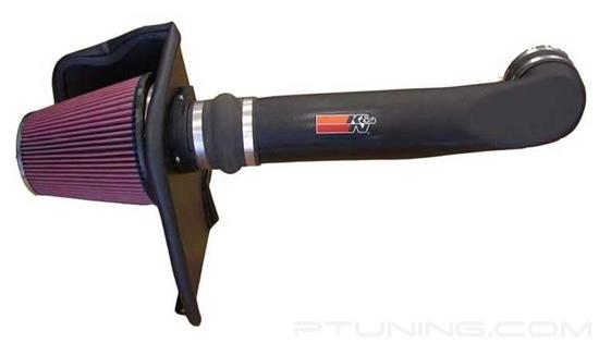Picture of FIPK Generation II Black Composite Cold Air Intake System with Red Filter and Heat Shield
