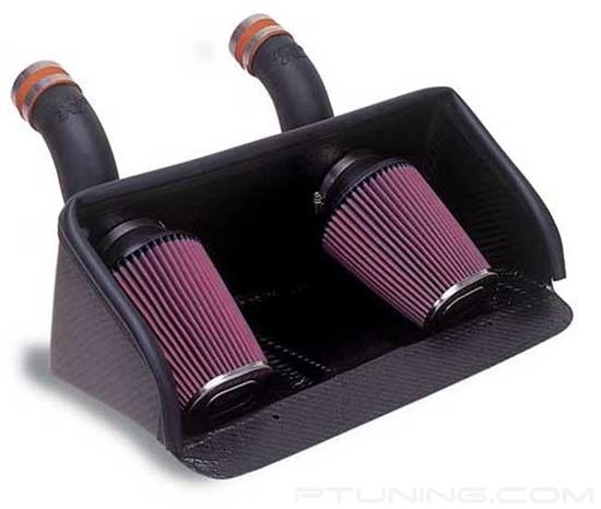 Picture of FIPK Generation II Black Composite Cold Air Intake System with Red Filter