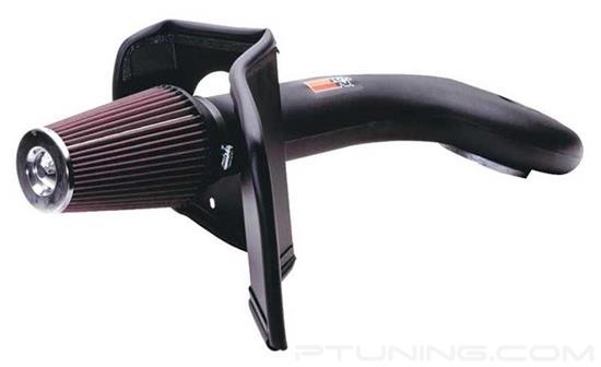 Picture of FIPK Generation II Black Composite Cold Air Intake System with Red Filter and Heat Shield
