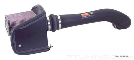 Picture of FIPK Generation II Black Composite Cold Air Intake System with Red Filter and Heat Shield
