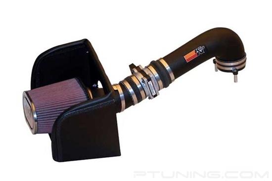 Picture of FIPK Generation II Black Composite Cold Air Intake System with Red Filter and Heat Shield