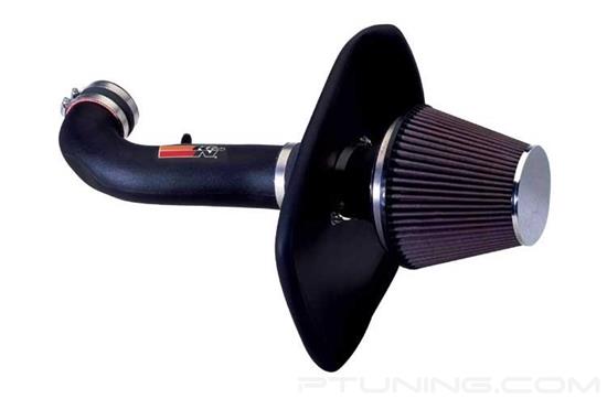 Picture of FIPK Generation II Black Composite Cold Air Intake System with Red Filter and Heat Shield