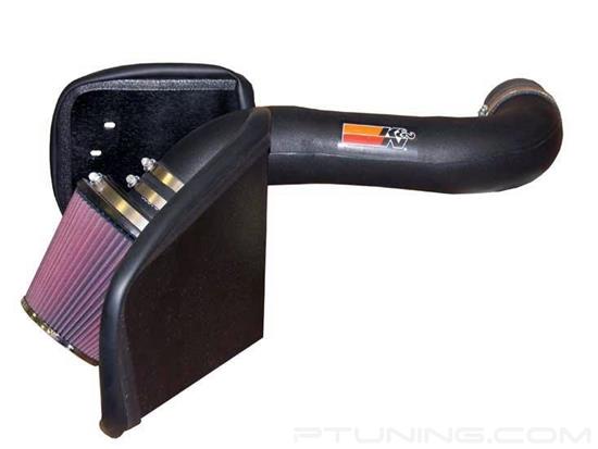 Picture of FIPK Generation II Black Composite Cold Air Intake System with Red Filter and Heat Shield