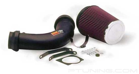 Picture of FIPK Generation II Black Composite Cold Air Intake System with Red Filter