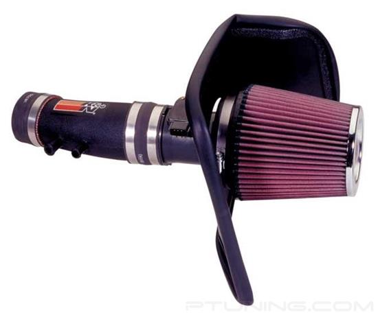 Picture of FIPK Generation II Black Composite Cold Air Intake System with Red Filter and Heat Shield