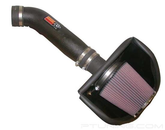 Picture of FIPK Generation II Black Composite Cold Air Intake System with Red Filter and Heat Shield