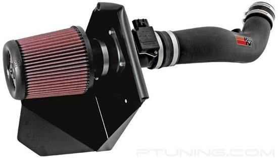 Picture of FIPK Generation II Black Composite Cold Air Intake System with Red Filter