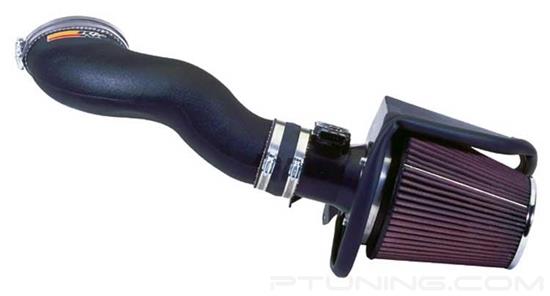 Picture of FIPK Generation II Black Composite Cold Air Intake System with Red Filter and Heat Shield