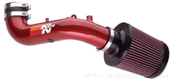 Picture of Typhoon Aluminum Red Short Ram Air Intake System with Red Filter